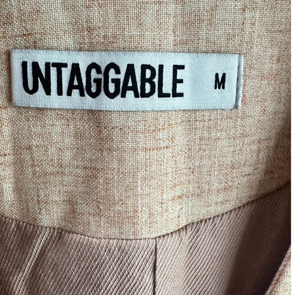 Untaggable Tunic Vest Sleeveless Blazer Blush Minimalist Layering Chic‎ NEW